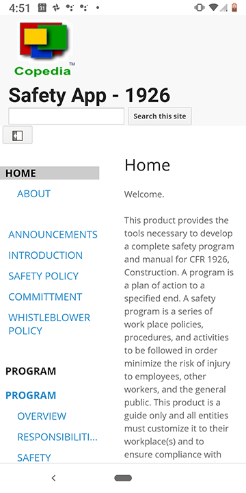 safety app 1926 construction industry