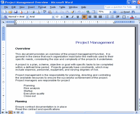 project management manual